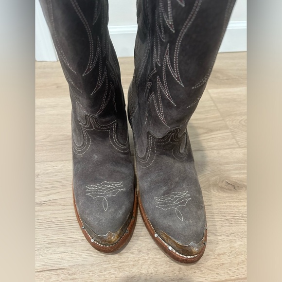 Acme Dingo Circle A Women’s Western Boots Made In USA gray 49269 7444 size 7.5 M - Picture 6 of 10